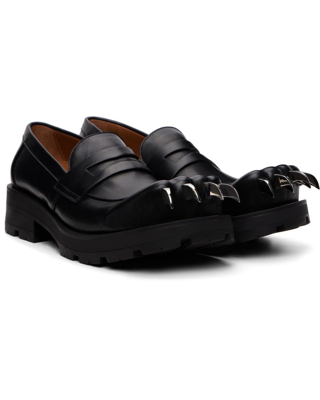 Charles Jeffrey Black Claw Moggies Loafers for men