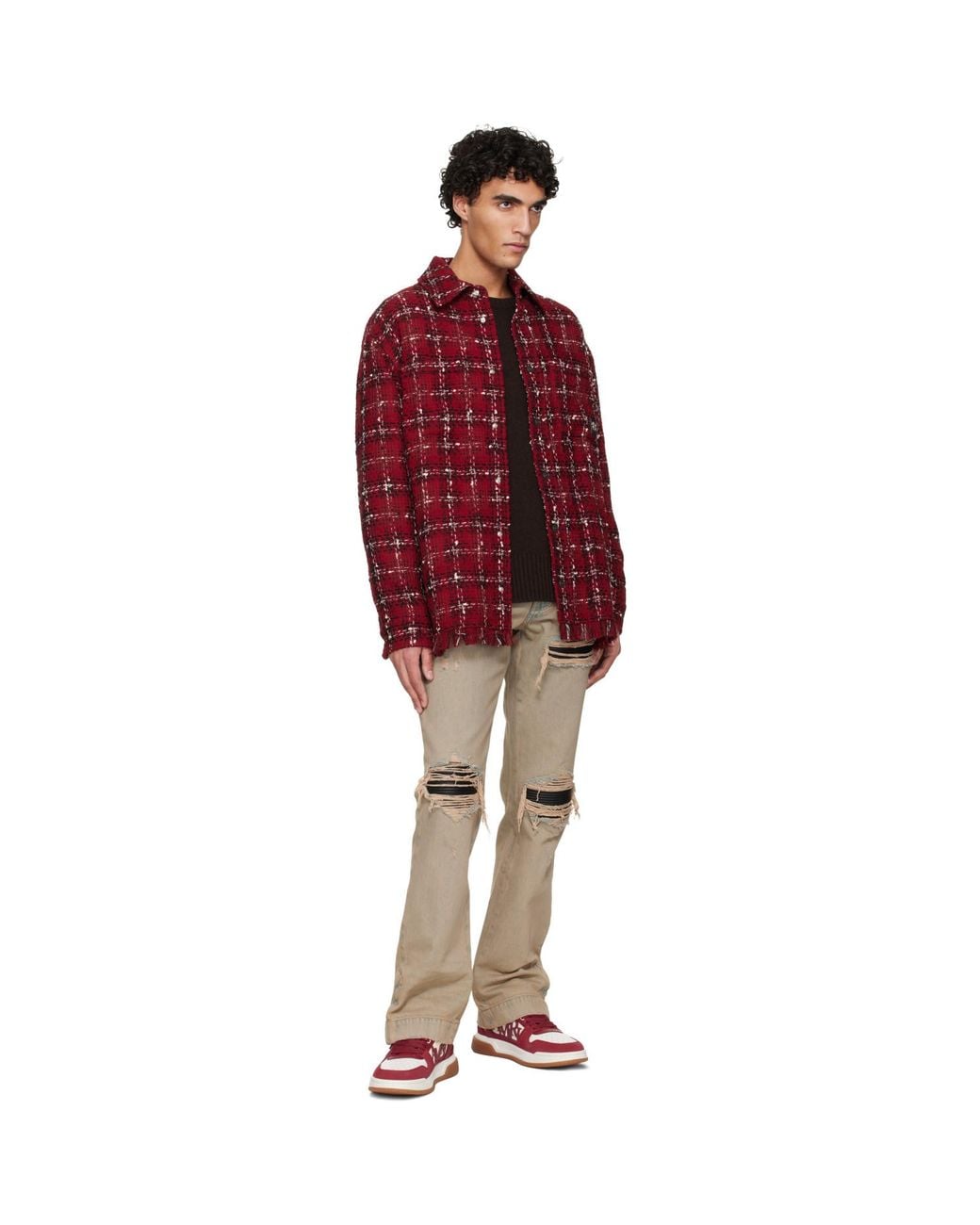 Amiri Natural Mx1 Straight Flare Jeans for men