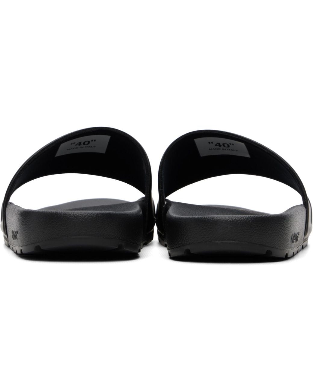 Off-White c/o Virgil Abloh Black Bookish Slider Sandals for men