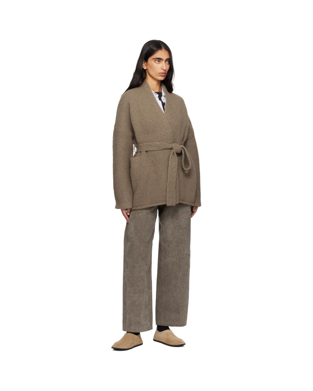 Lauren Manoogian Brown Coto Cardigan