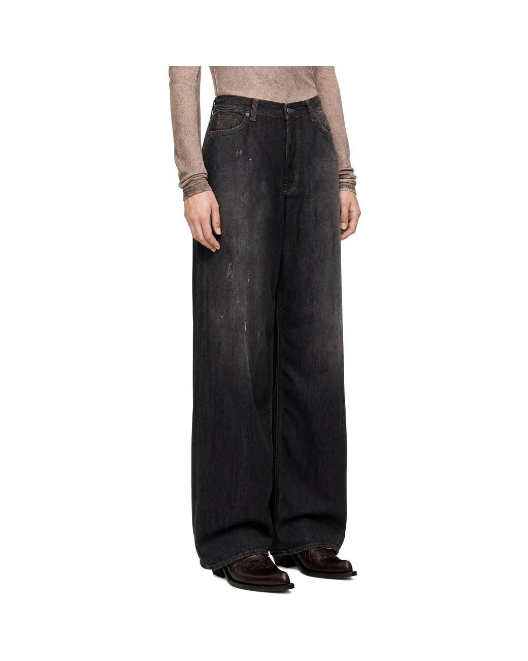 Acne Black 2023 U Loose Fit Jeans