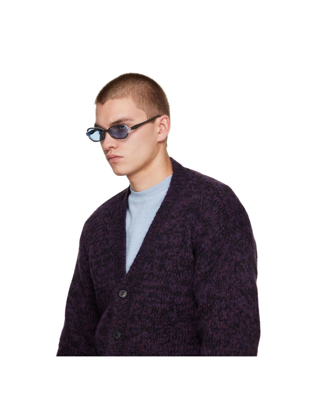 Our Legacy Blue Drain Sunglasses for men