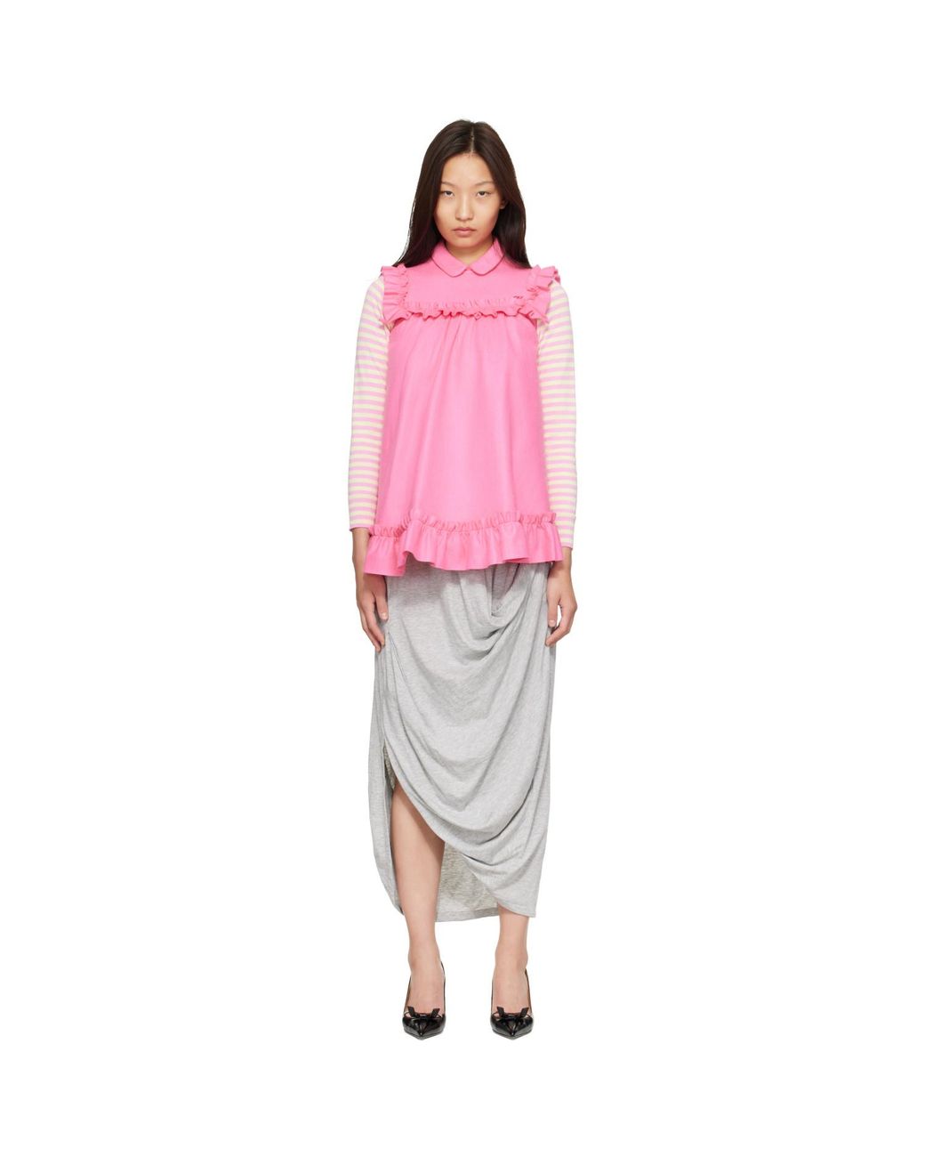 Ans Dostoevner Pink Frilled 'Childhood' Minidress