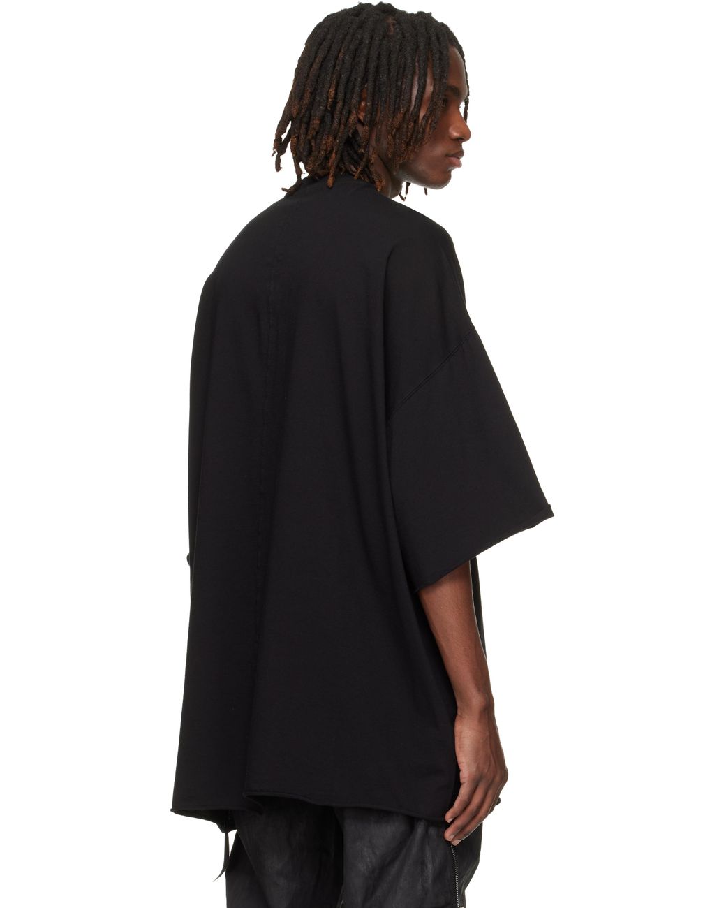 Rick Owens Black Temple Tommy T-Shirt for men