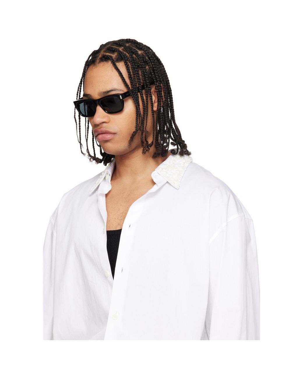 Saint Laurent Black Sl 83 Sunglasses for men