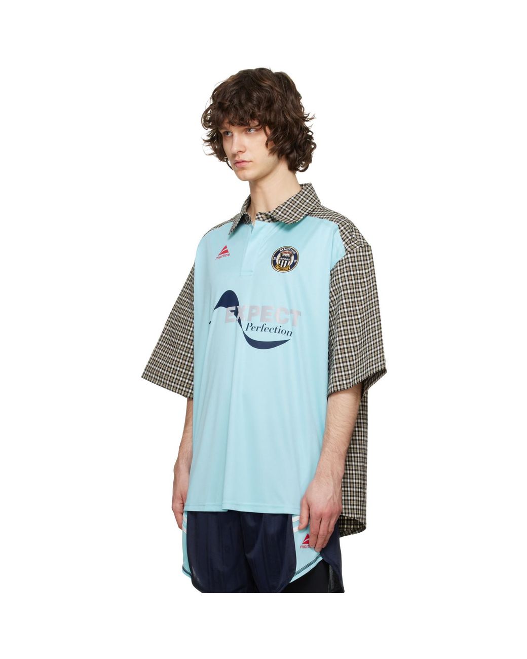 Martine Rose Blue Polo for men