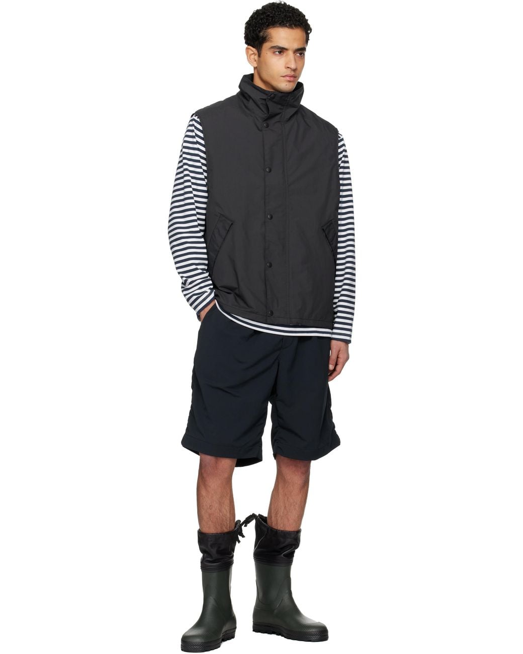 Nanamica Black 2L Pertex Unlimited Field Vest for men