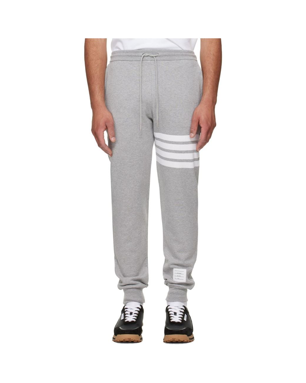 Thom Browne Gray Classic Loopback 4-Bar Sweatpants for men