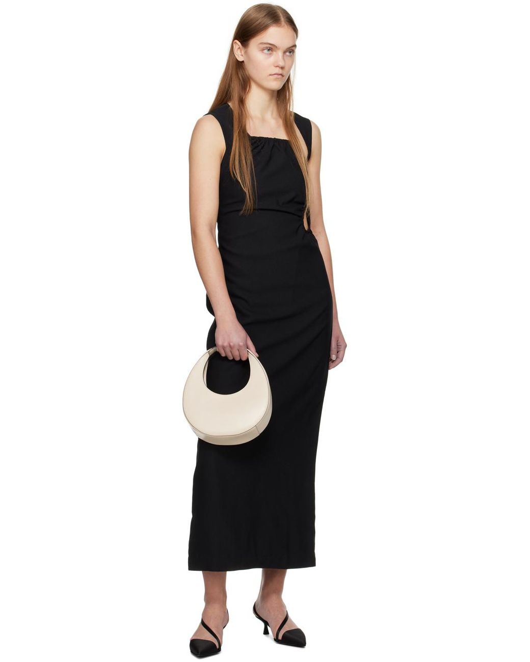 Wynn Hamlyn Black Ella Midi Dress
