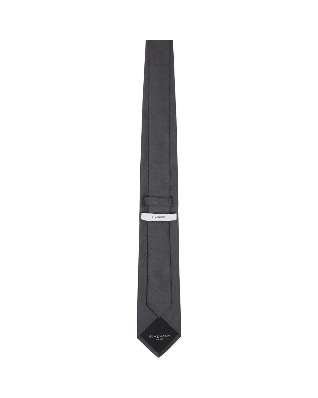 Givenchy Black Paris Silk Jacquard Tie for men