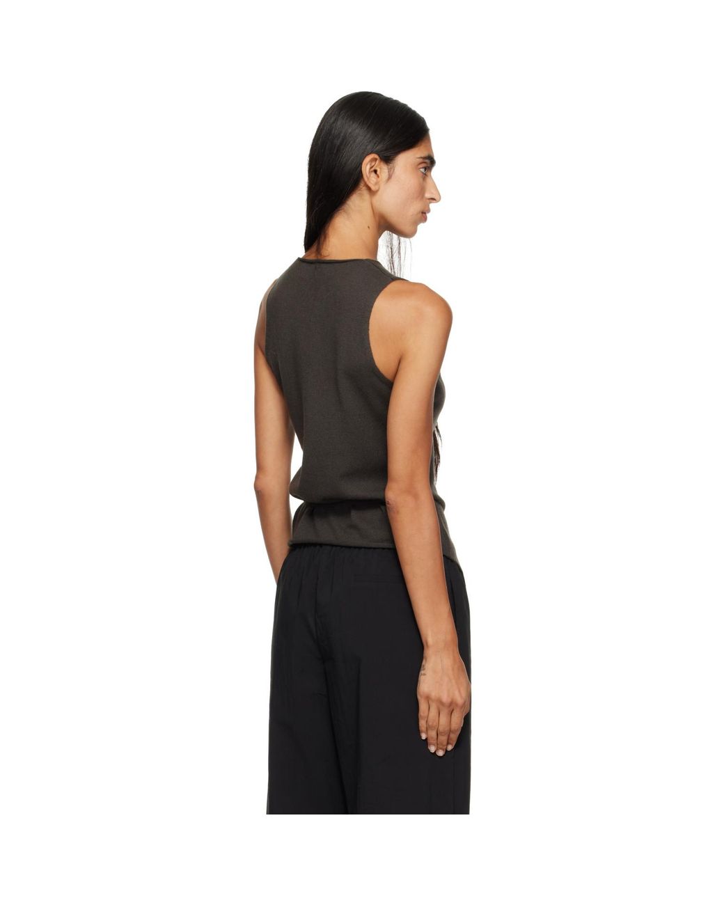 Lisa Yang Black Khaki Nayi Top