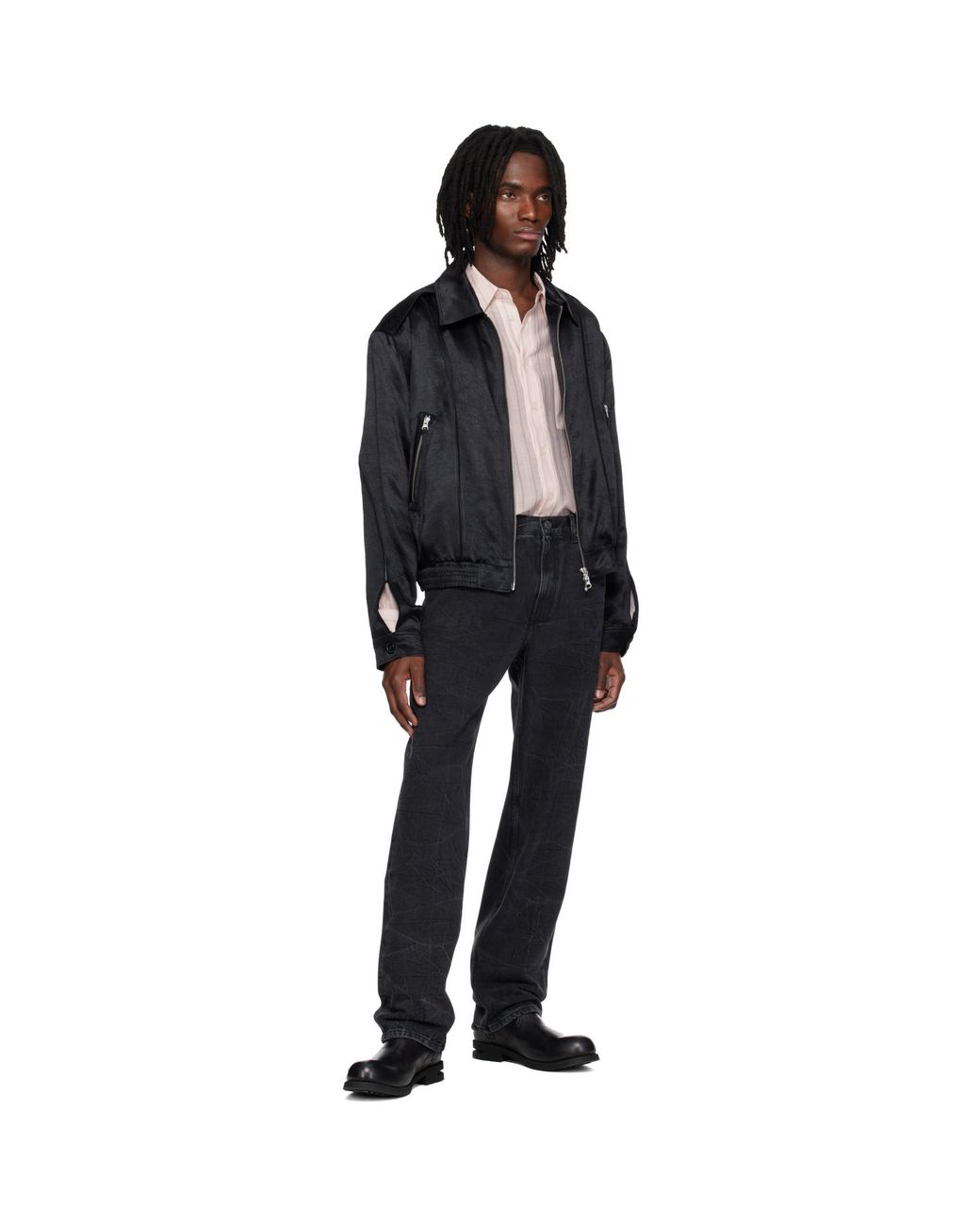 MMIC Black Roadie Jeans for men