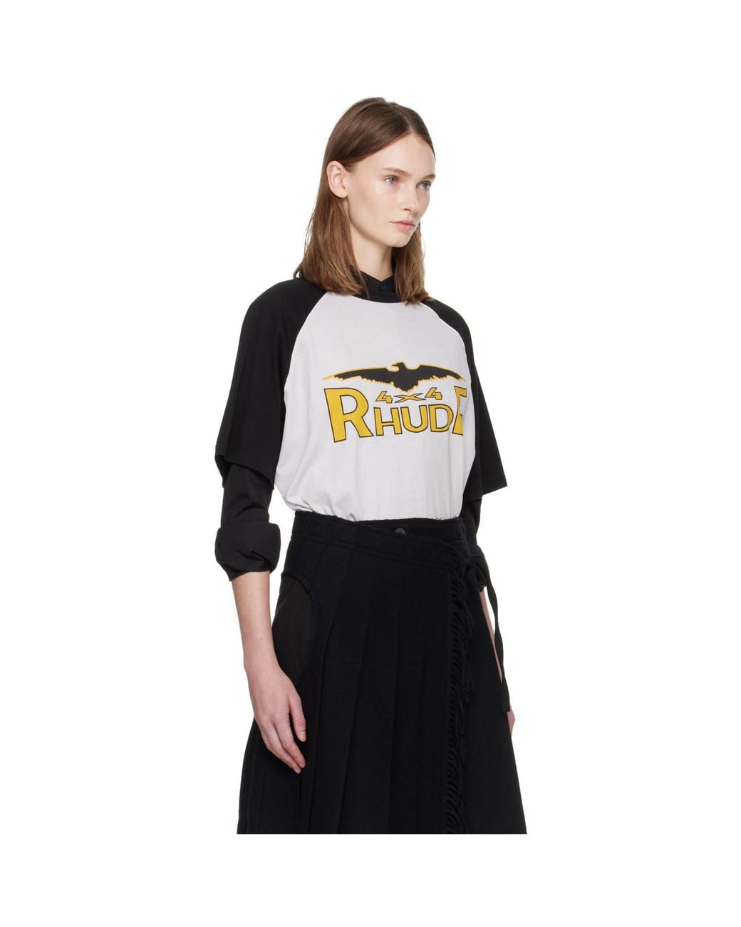 Rhude Black 4X4 Spirit Raglan T-Shirt