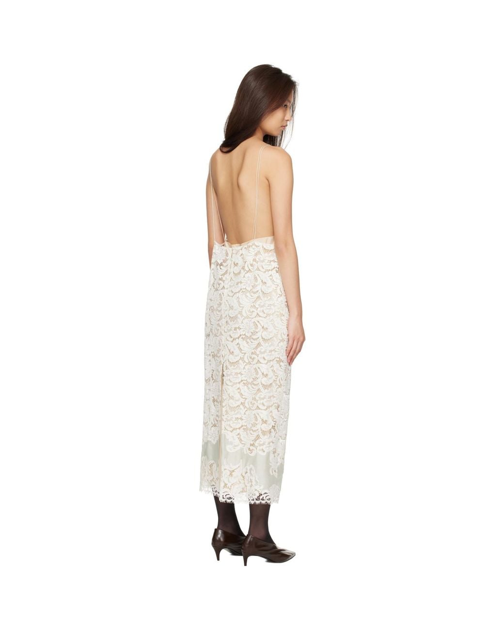 Khaite White Nevis Maxi Dress