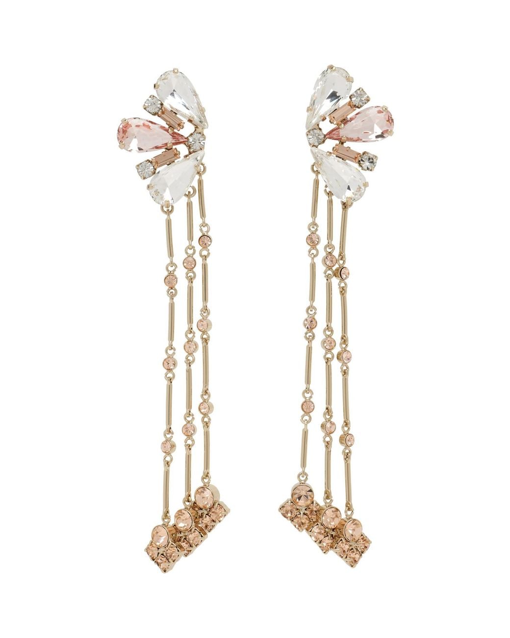 Rabanne Metallic Strass Jewel Earrings