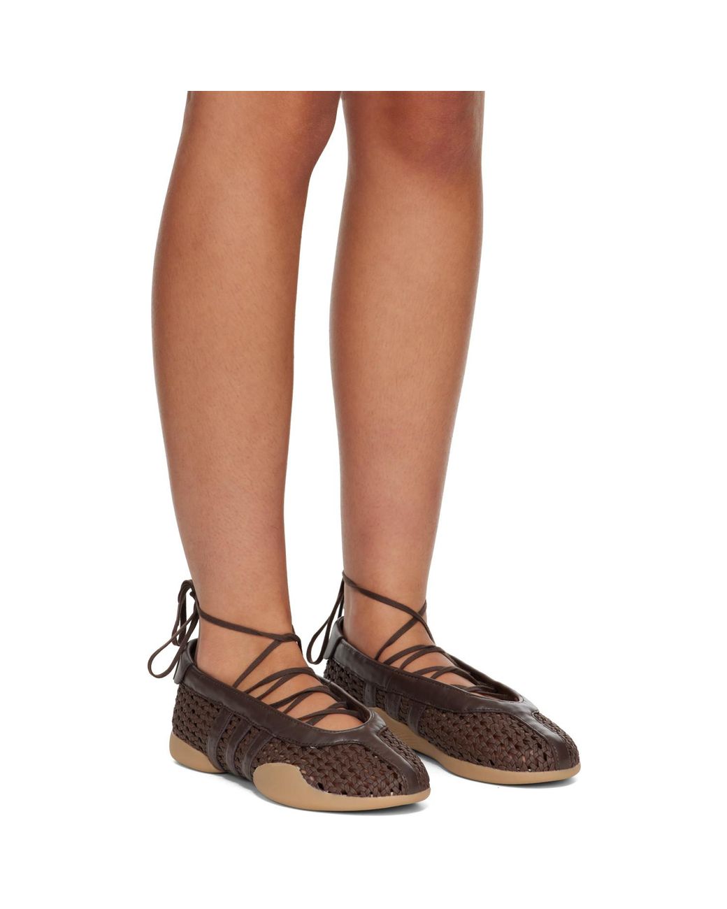 Adidas Originals Brown Taekwondo Mei Ballerina Flats