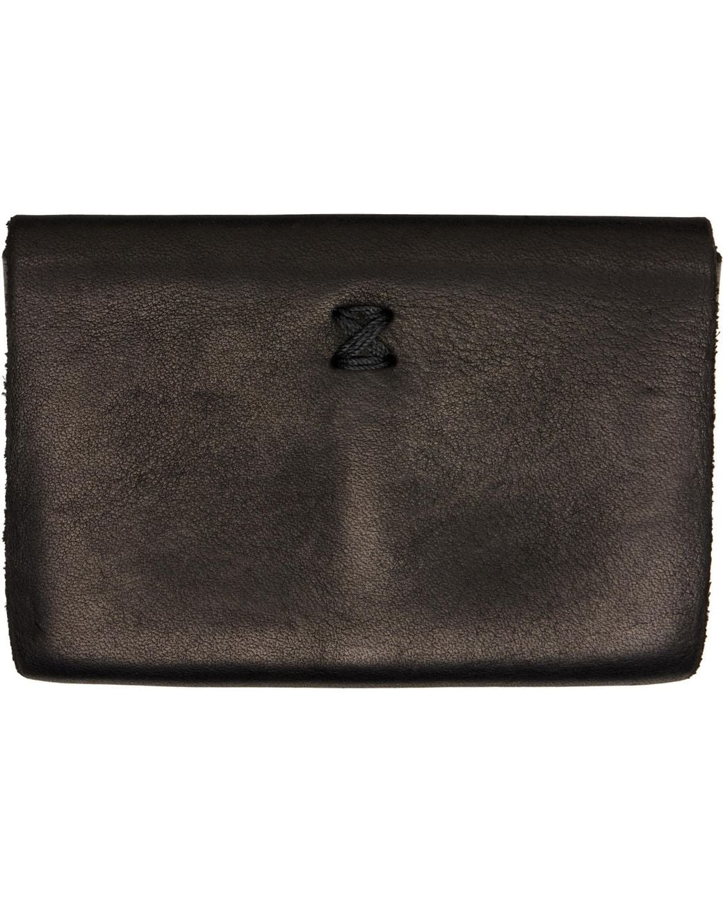 Guidi Black En01 Card Holder for men