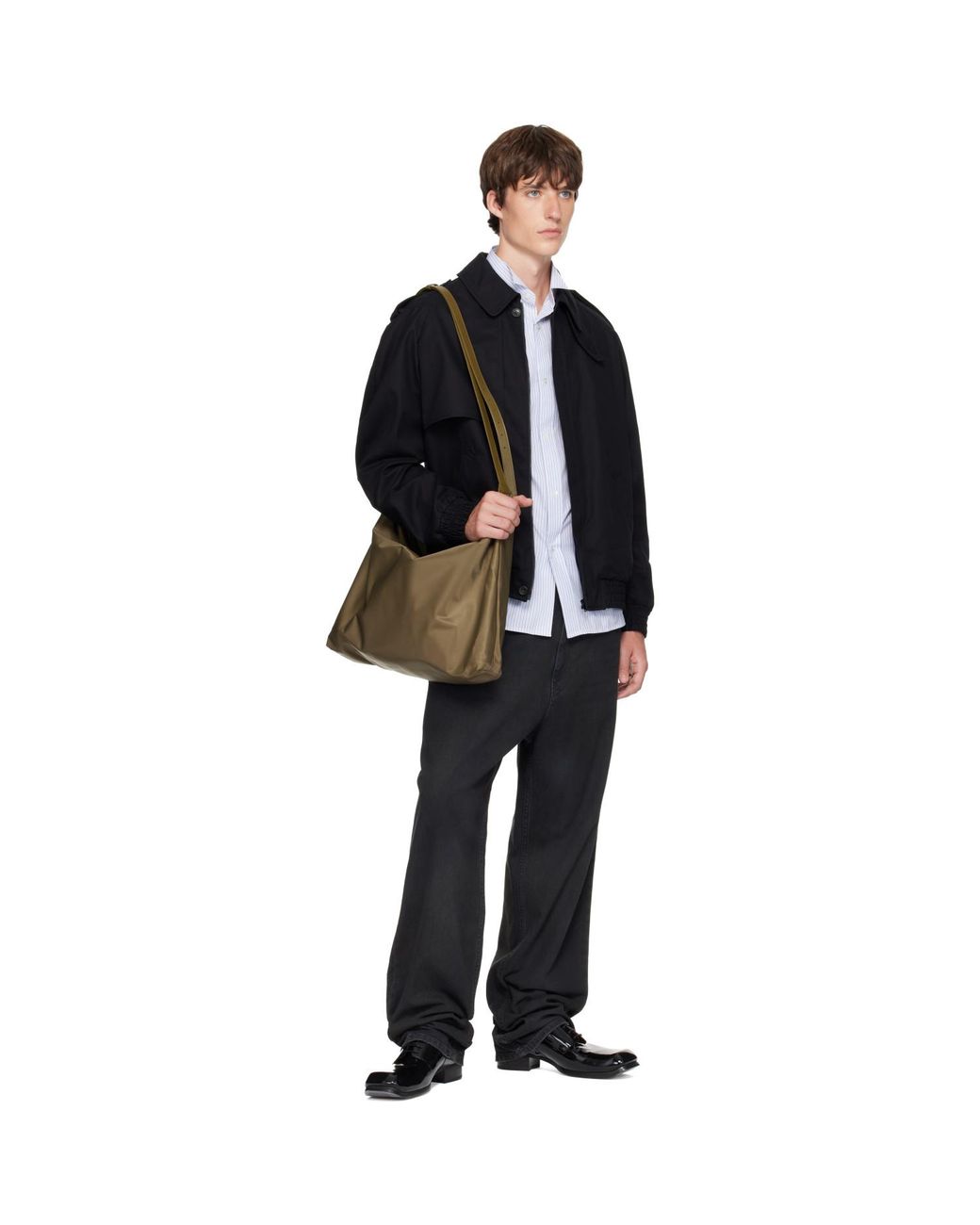 MM6 by Maison Margiela Multicolor Khaki Big Numeric Crossbody Bag for men