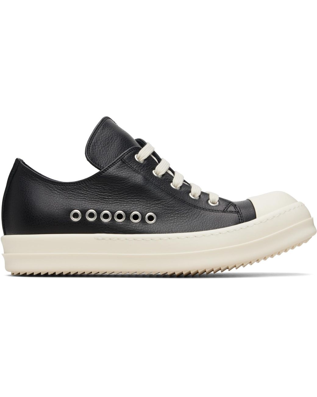 Rick Owens Black Temple Extreme Low Sneakers for men