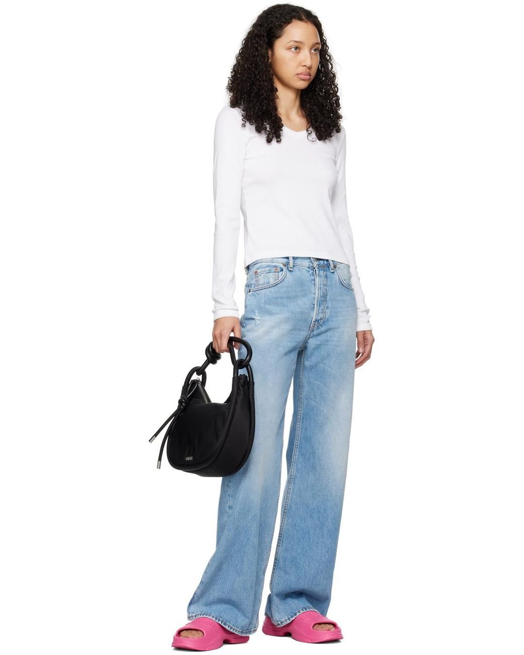 Ganni Black Knot Bag | Lyst