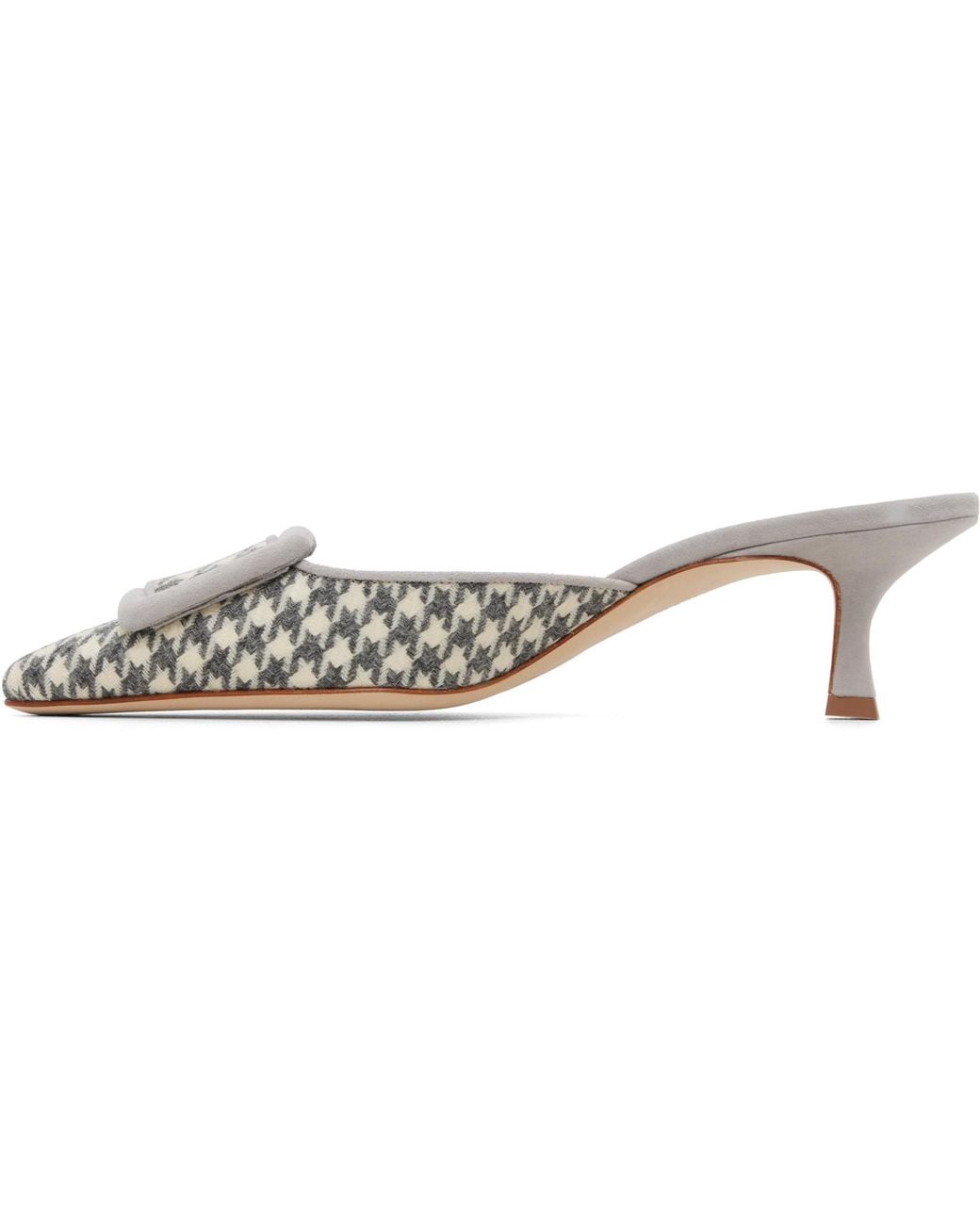 Manolo Blahnik White Maysalebi Heels