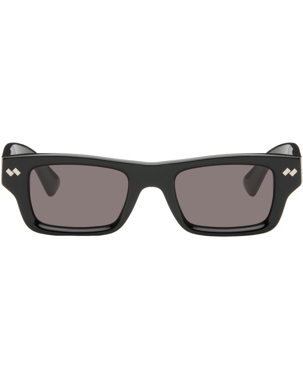 Bottega Veneta Black Dizzy Square Sunglasses for men