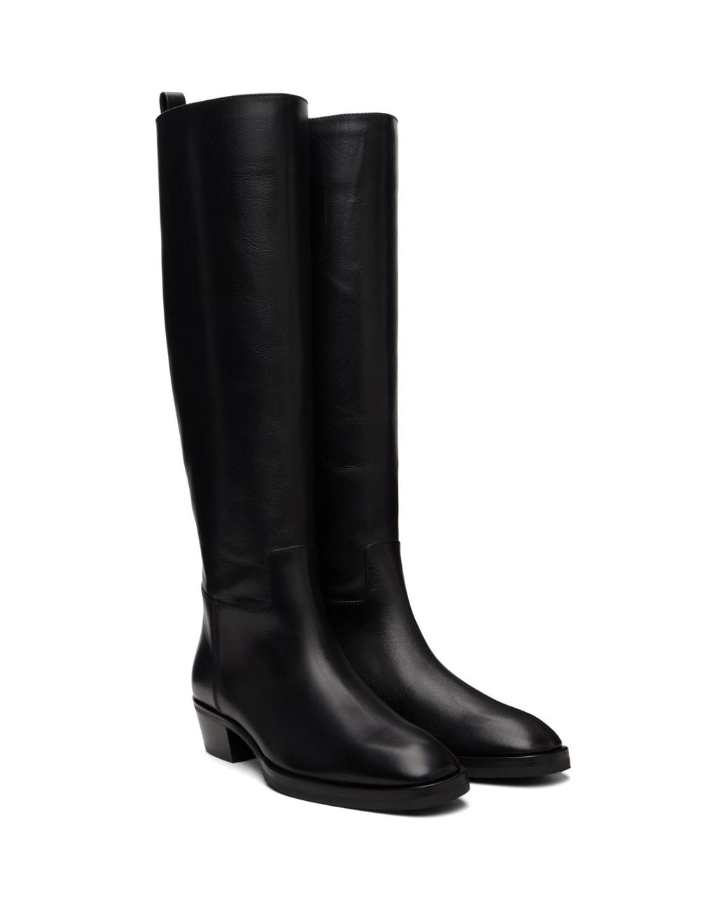 Jimmy Choo Black Mave 45 Knee Boots