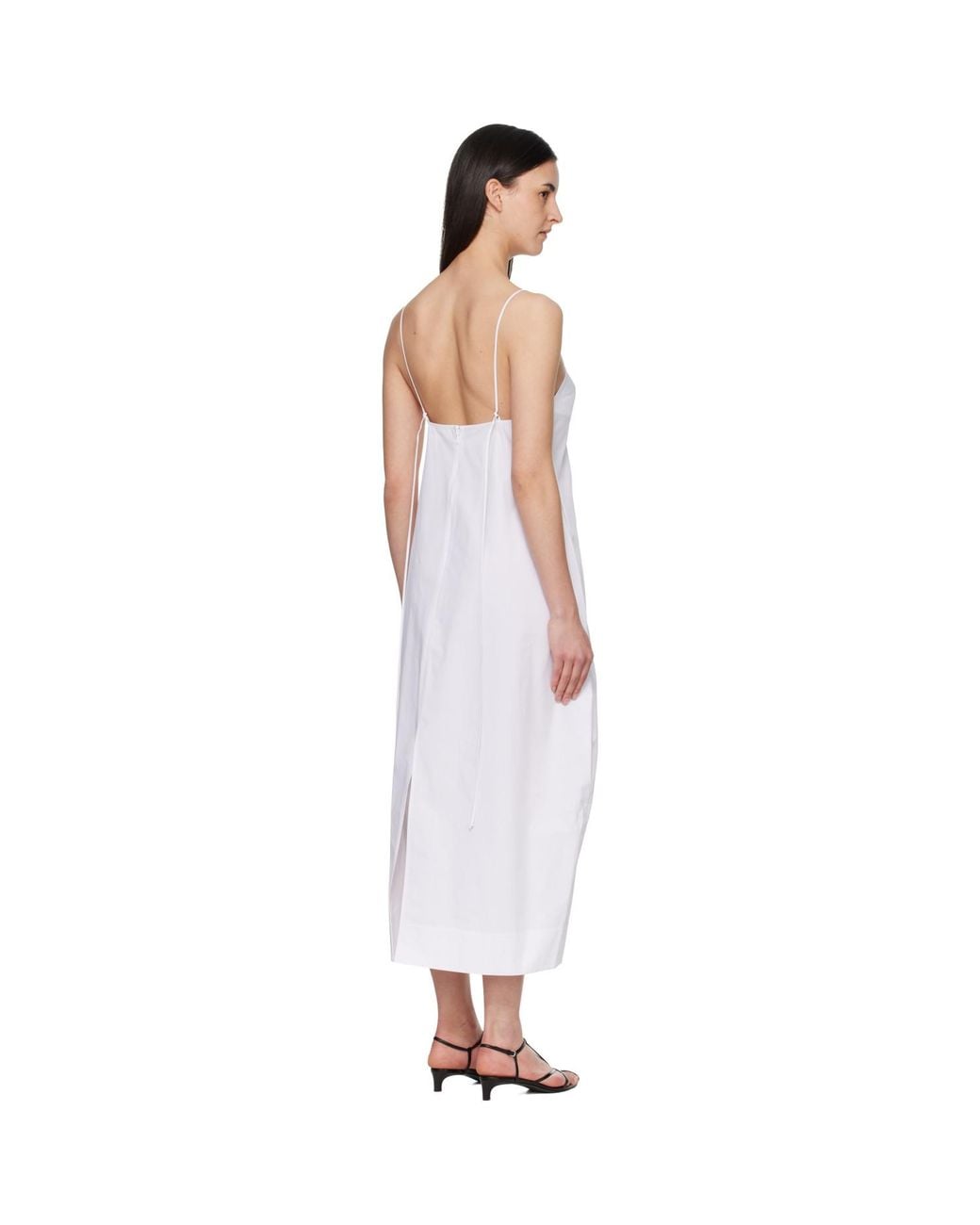 Rohe Black Bustier Volume Midi Dress