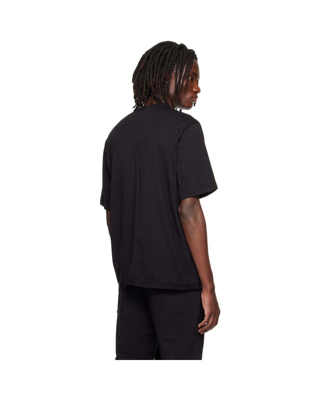 Rick Owens Black Tower Brad T-Shirt for men