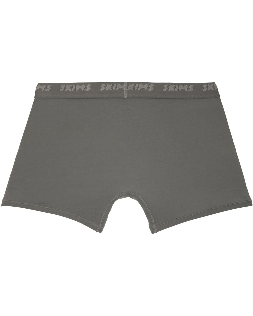 Skims Gray Three-Pack Stretch 3 Boxer Briefs for men