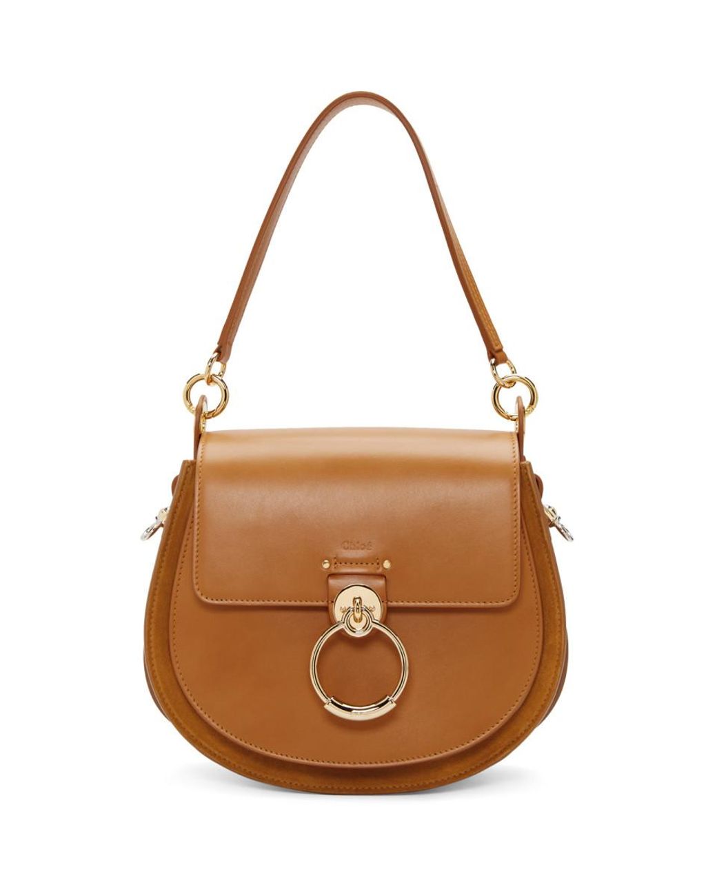 Chloé Brown Large Tess Bag | Lyst