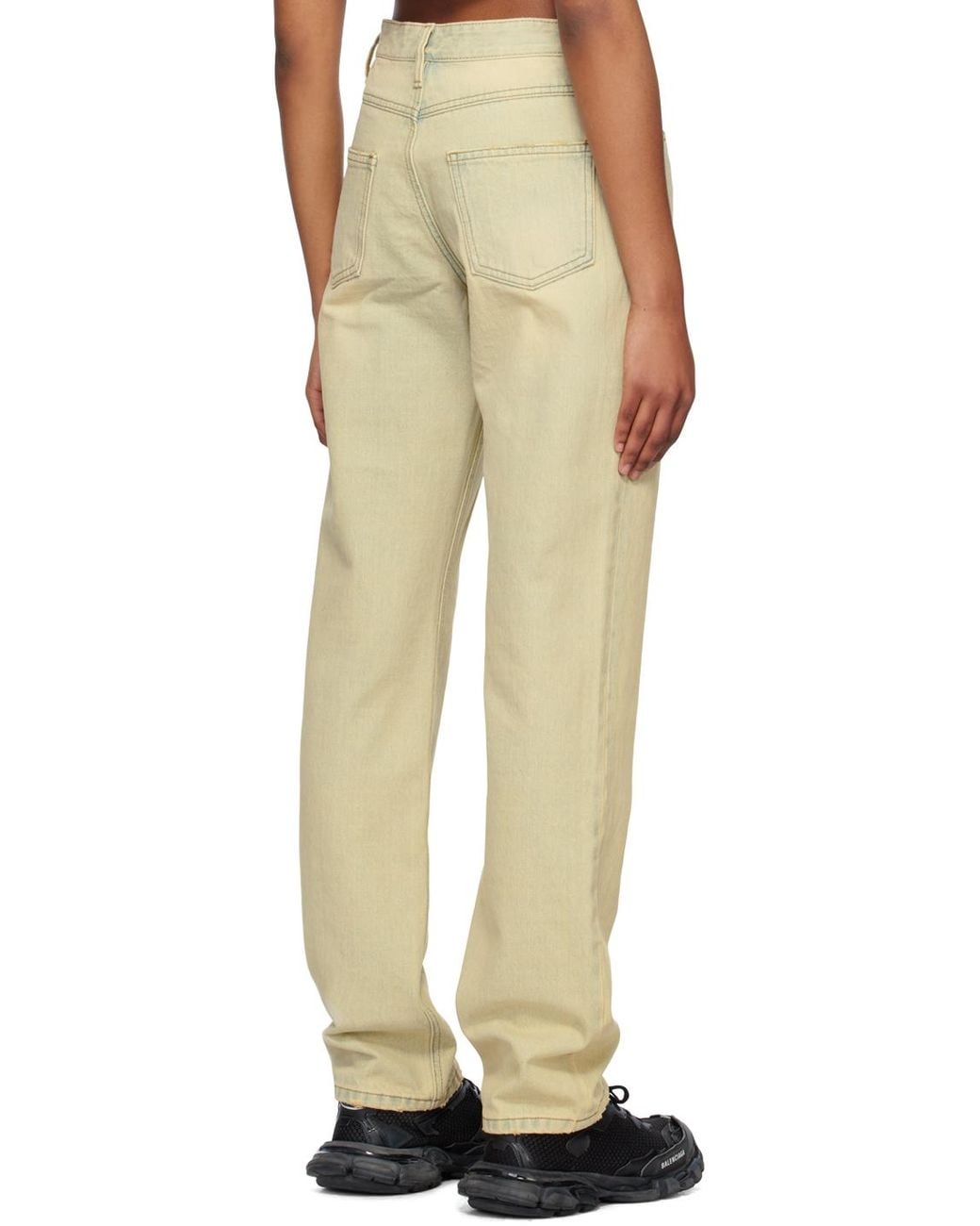 we11done Natural Straight-Leg Jeans