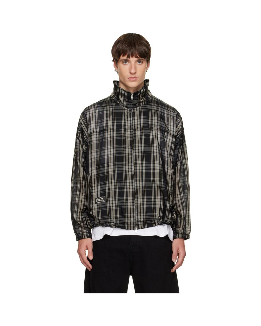 Song For The Mute Black Hooded Track Jacket for men
