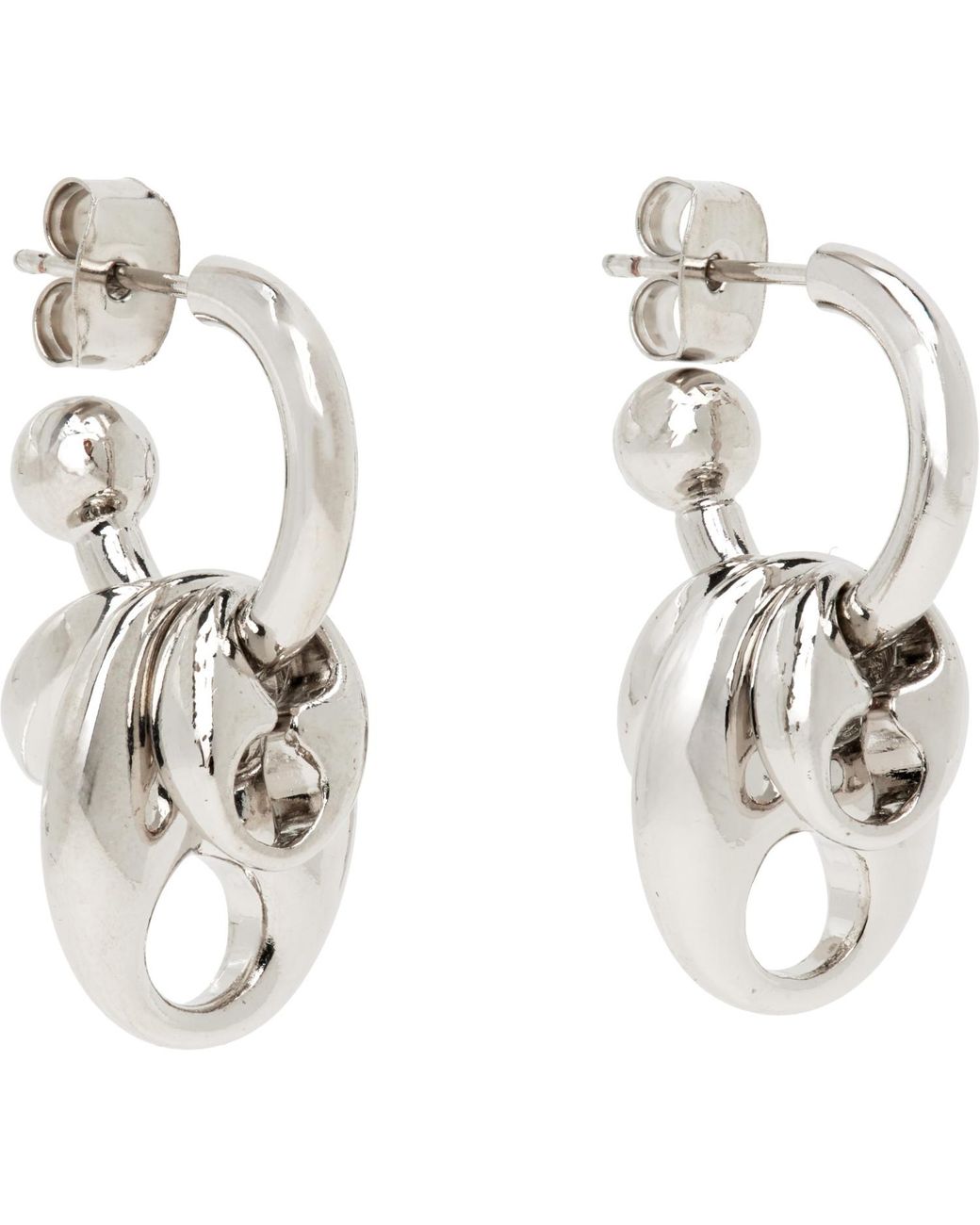 Justine Clenquet Metallic Akari Earrings for men