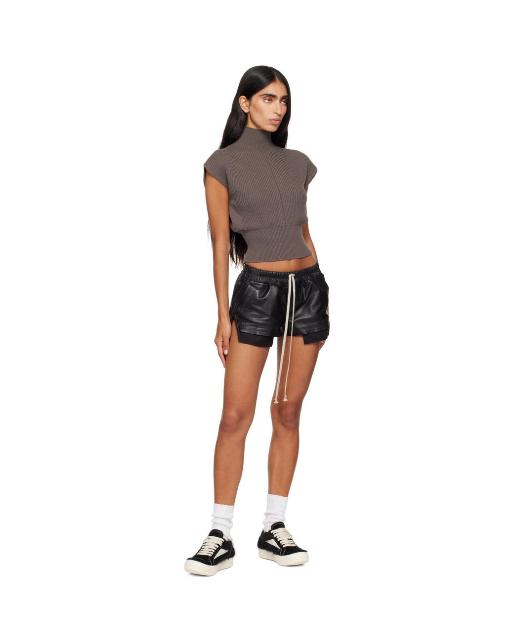 Rick Owens Black Tower Vintage Sneaks Sneakers