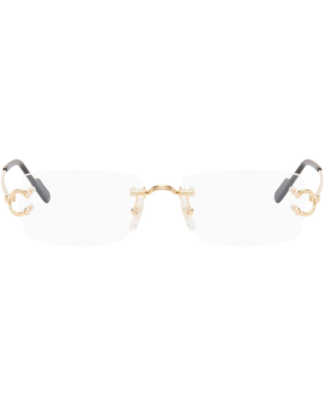 Cartier Black 'Décor C Classique De Glasses for men