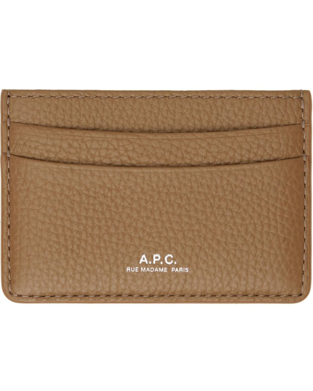A.P.C. Natural André Card Holder for men
