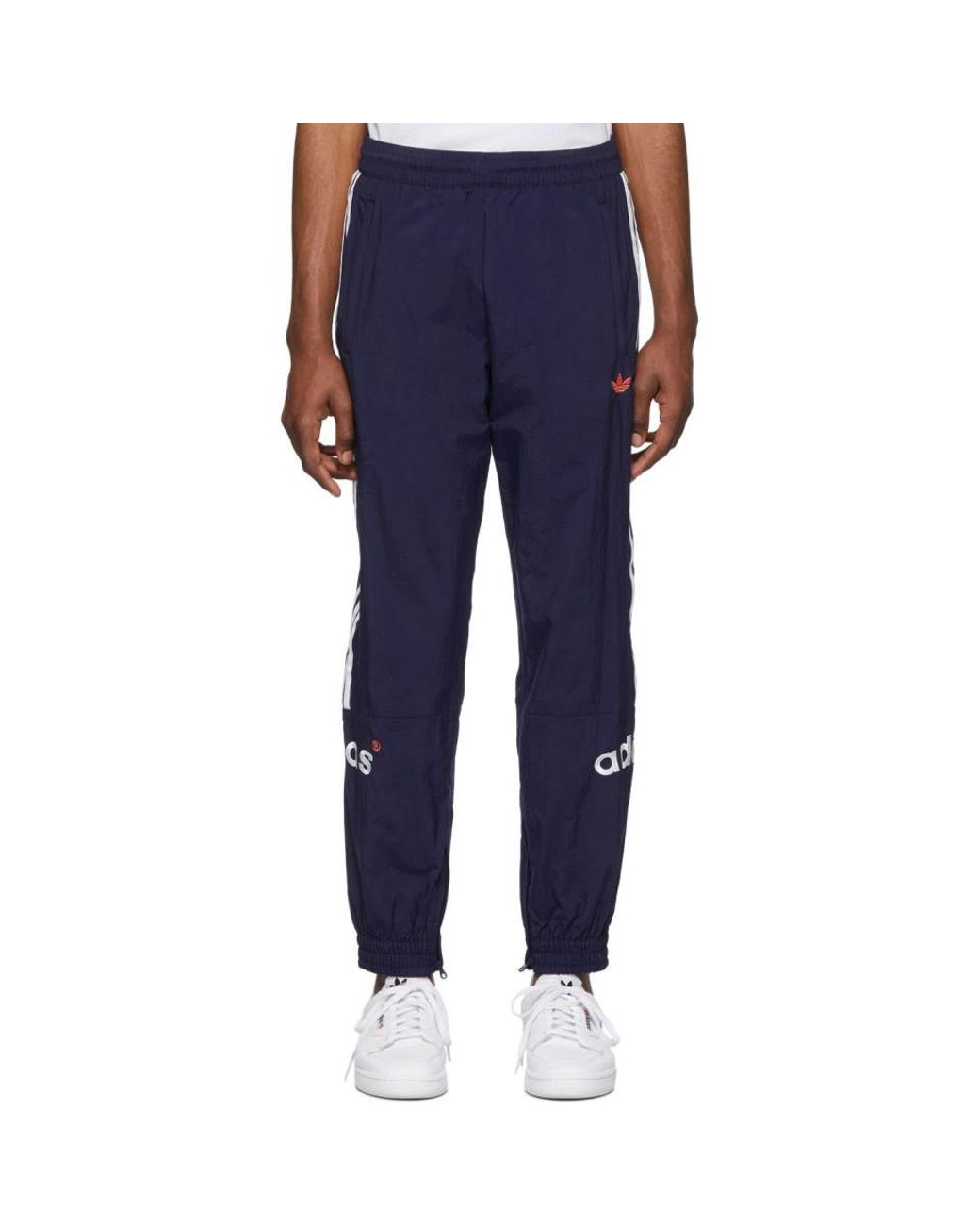 adidas Originals Navy Archive Track Pants in Blue for Men - Lyst