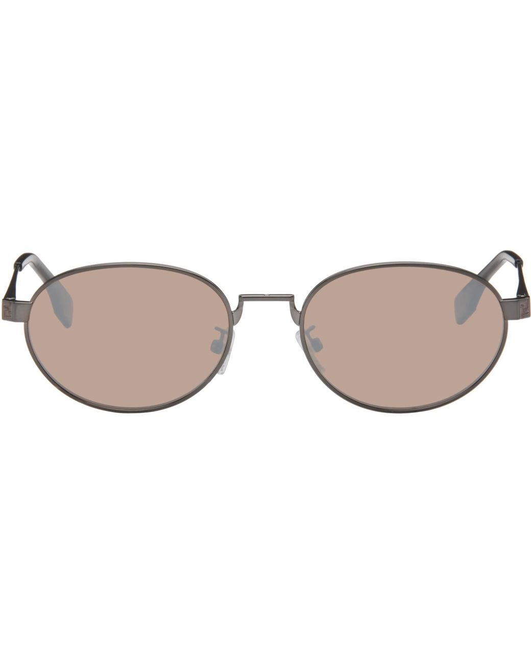 Fendi Brown Gunmetal Sky' Sunglasses for men