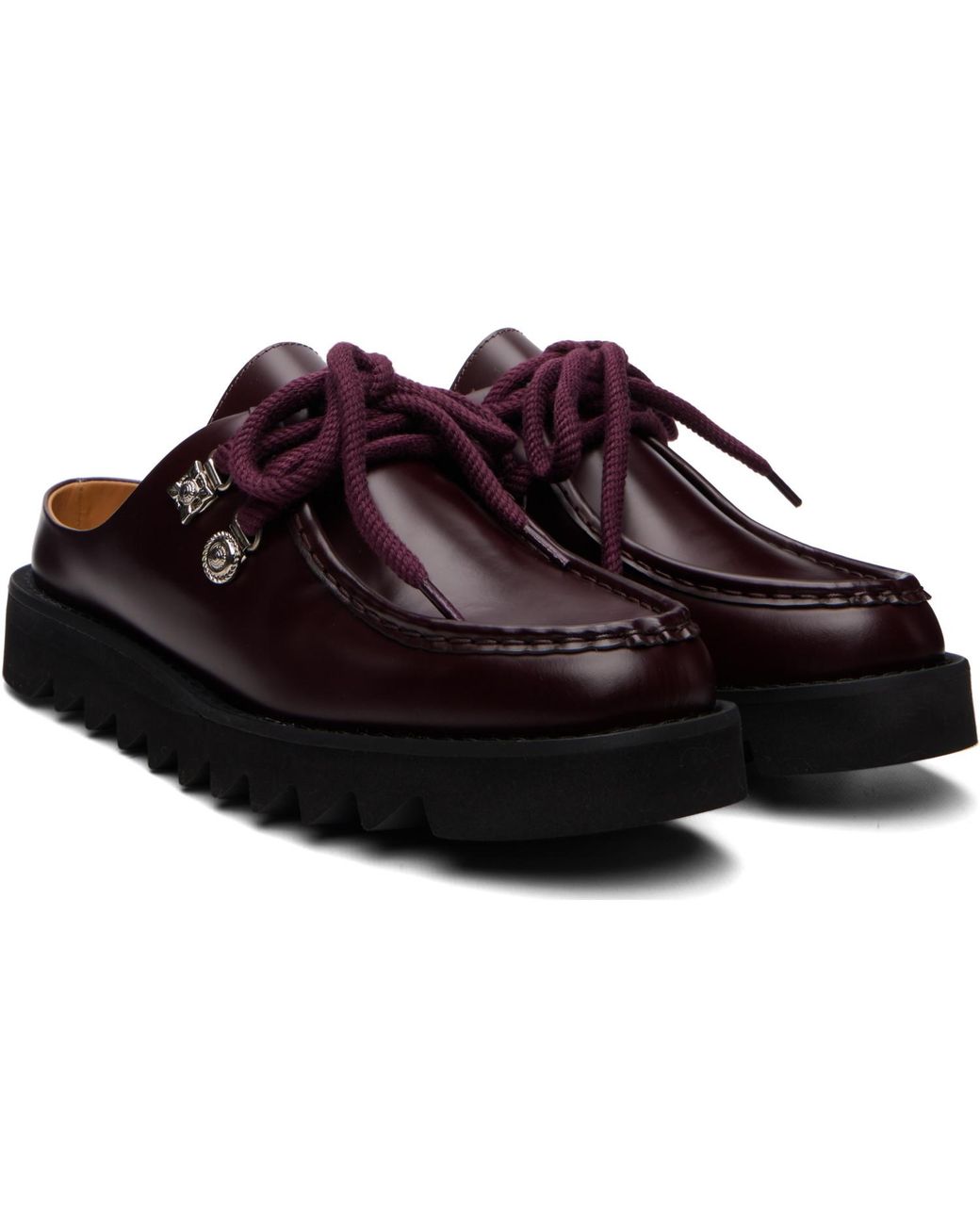 Toga Virilis Red Leather Derbys for men