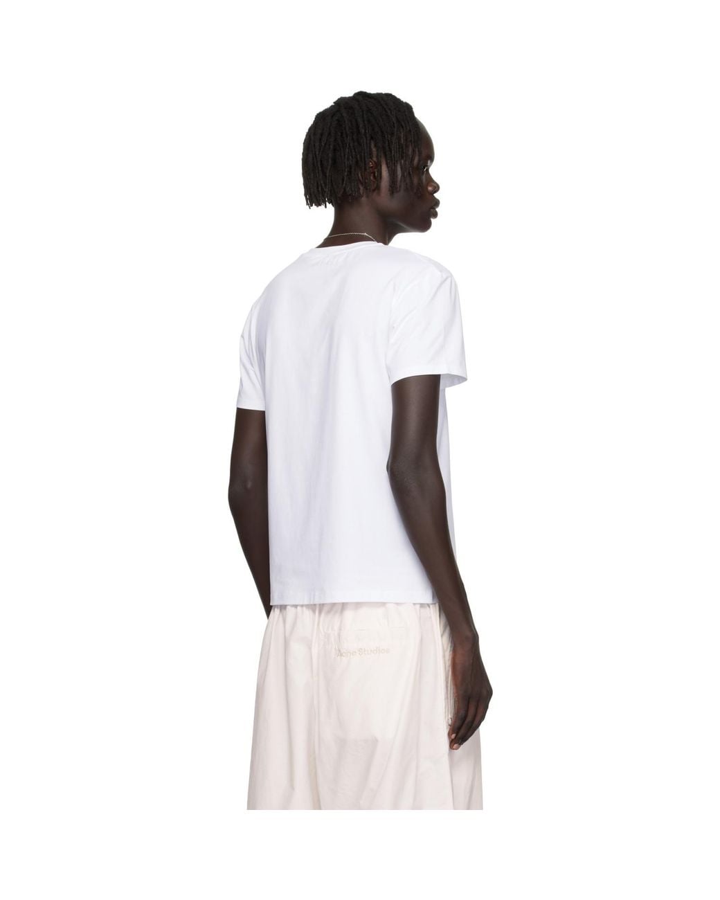 Acne Black Regular Fit T-Shirt for men
