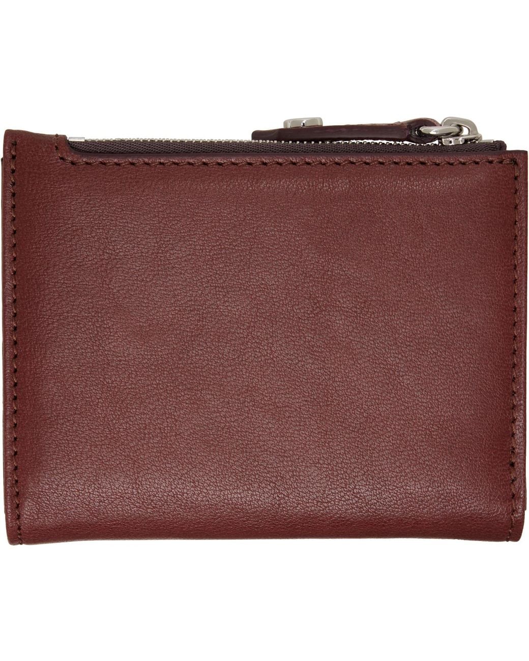 Vivienne Westwood Red Slim Flap Card Holder for men