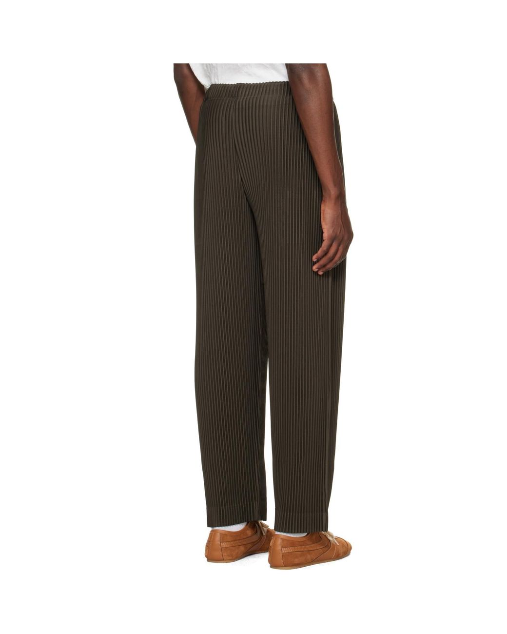 Homme Plissé Issey Miyake Brown Monthly Colors July Trousers for men
