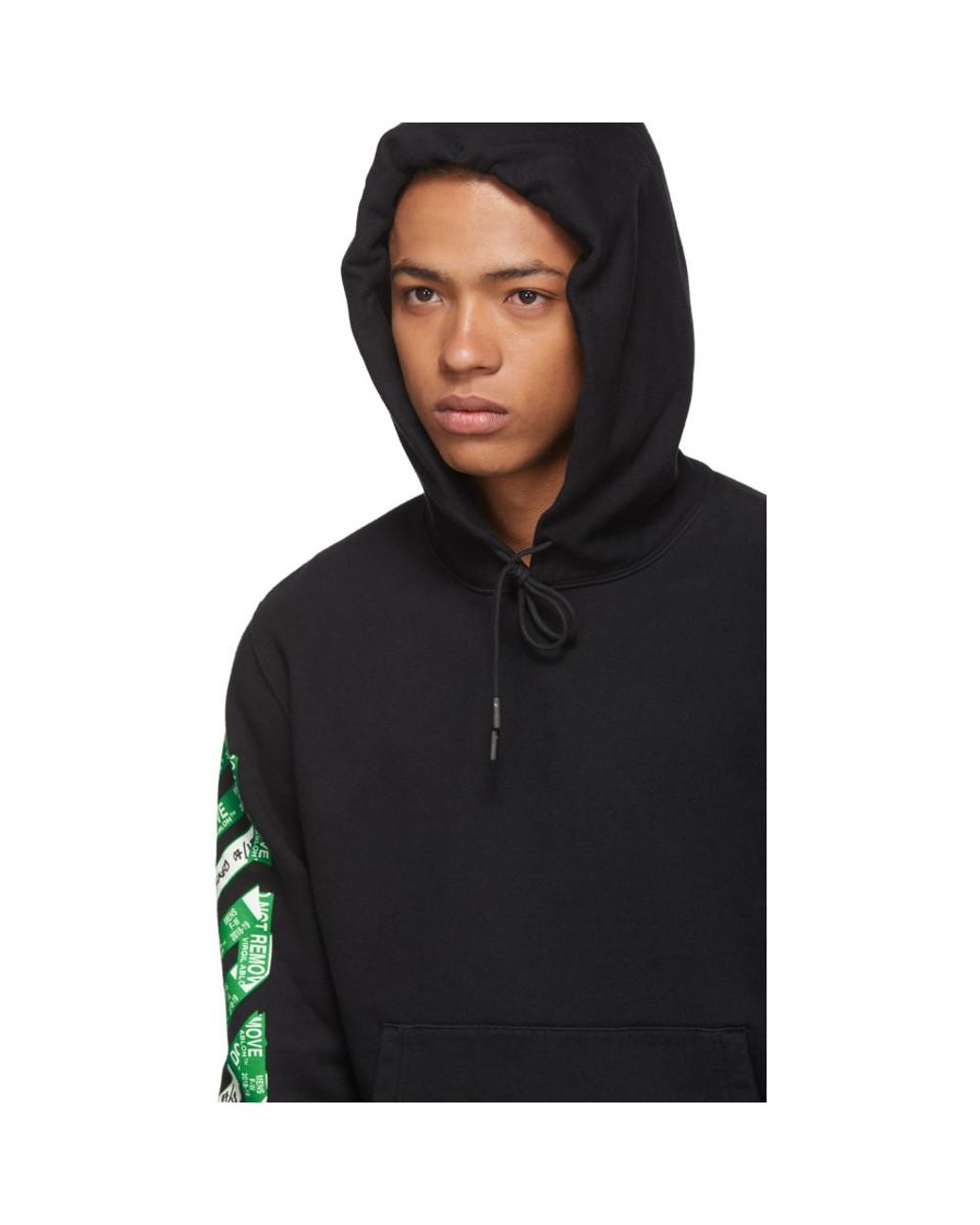 Off-White c/o Virgil Abloh Ssense Exclusive Black 3d Diag Hoodie for Men |  Lyst