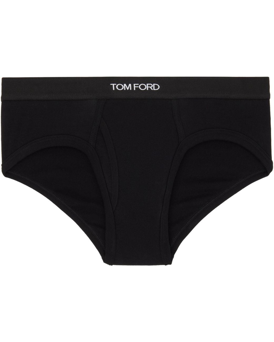 Tom Ford Black Two-Pack Cotton Briefs for men