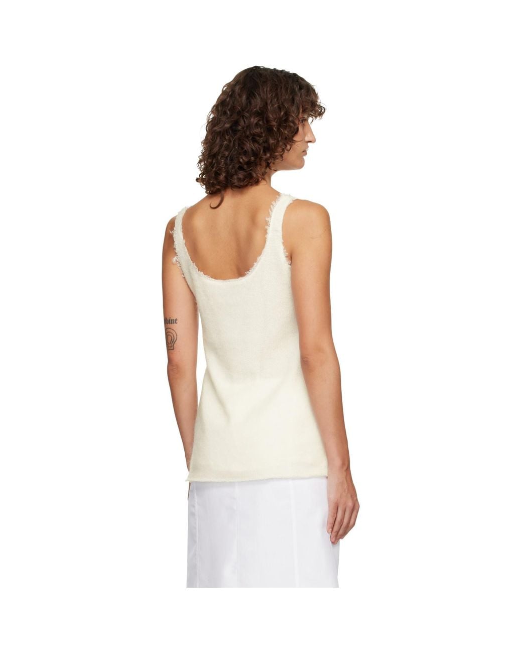 Totême  Black Mohair Knit Tank Top