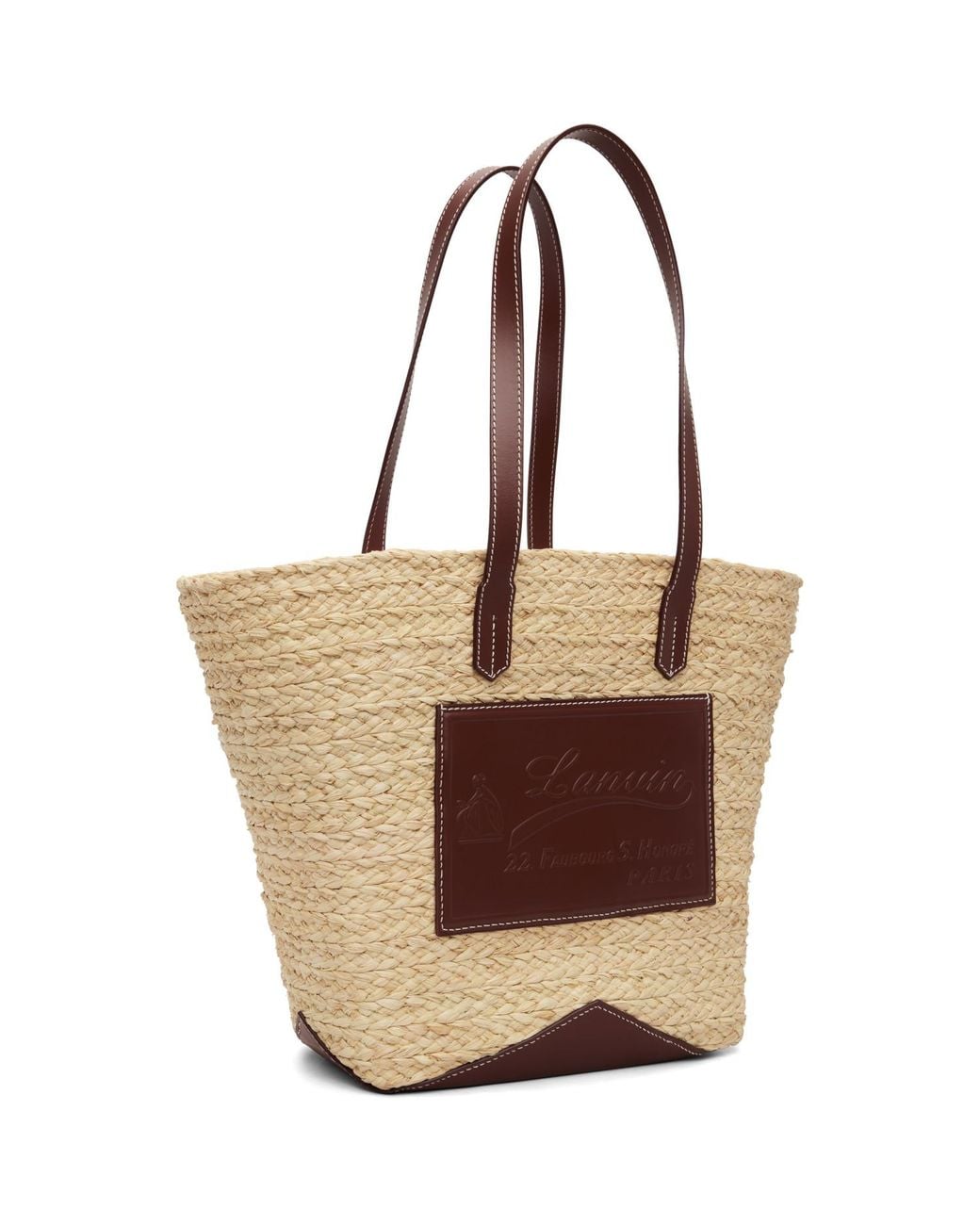 Lanvin Brown Catch Medium Tote