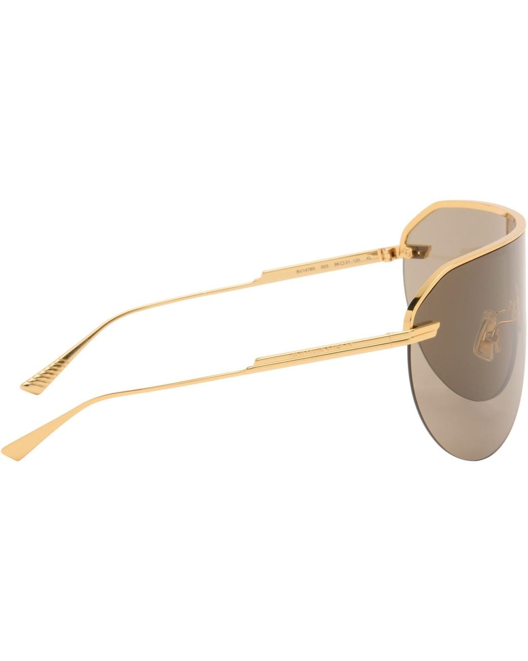 Bottega Veneta Natural Long Ribbon Shield Sunglasses for men