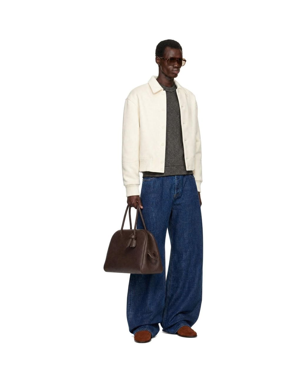 Jacquemus Brown 'the Large Turismo' Bag for men