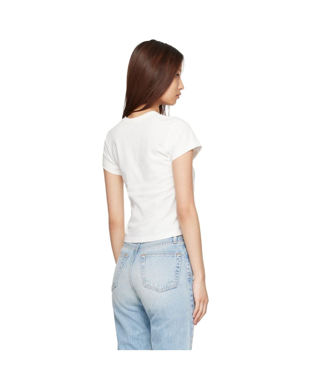 SLVRLAKE Denim White Easy T-Shirt